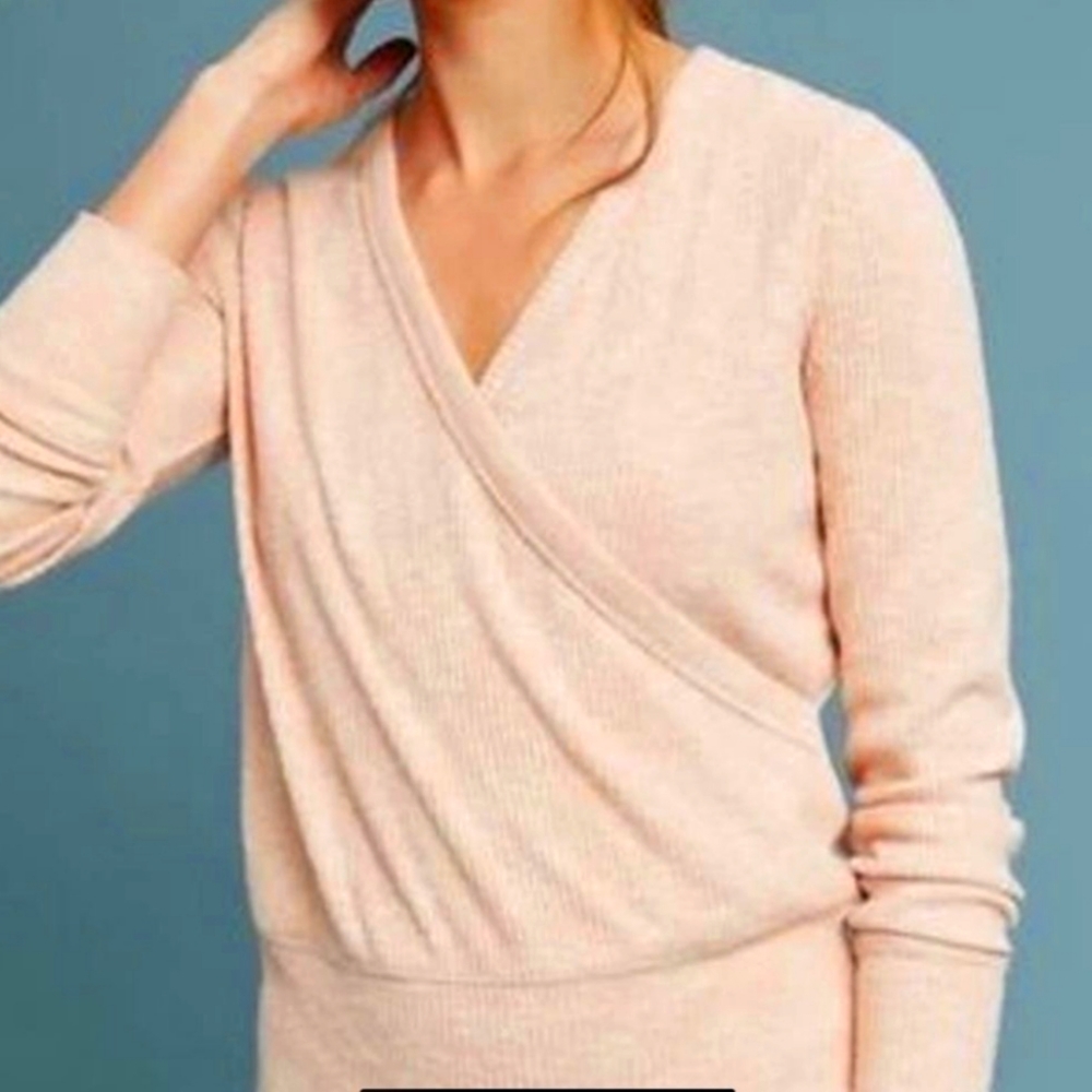 Anthropologie faux wrap top